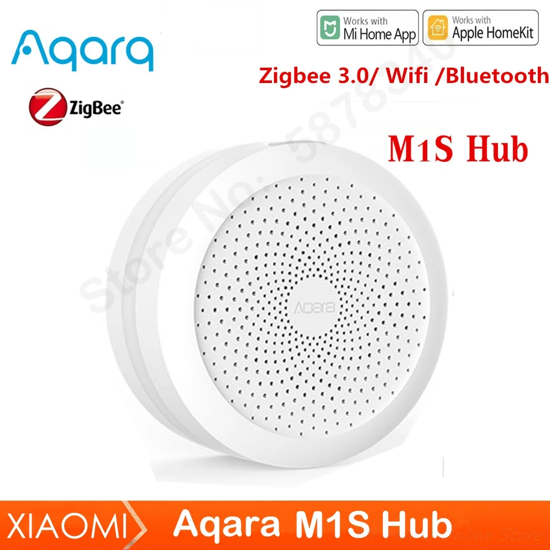 Блок управления умным домом Aqara M1S Zigbee Gateway хаб с RGB подсветильник кой работает Apple
