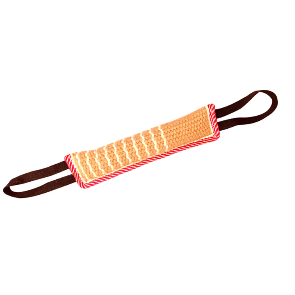 Метательная льняная уличная прочная ручка, прочная Интерактивная тренировочная тяга, товары для щенков питомцев, портативная жевательная игрушка для собак