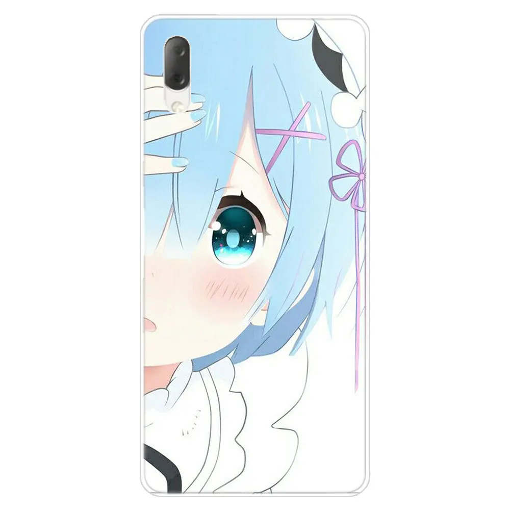 ; аниме «вновь ноль ОЗУ Rem Жесткий Чехол для sony Xperia L1 L2 L3 X XA XA1 XA2 ультра E5 XZ XZ1 XZ2 компактный XZ3 M4 Aqua Z3 Z5 премиум-класса