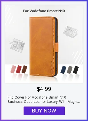 Чехол-Кошелек из искусственной кожи для Vodafone Smart N10, чехол для делового телефона для Vodafone Smart N10, откидной Чехол, мягкий силиконовый чехол из ТПУ