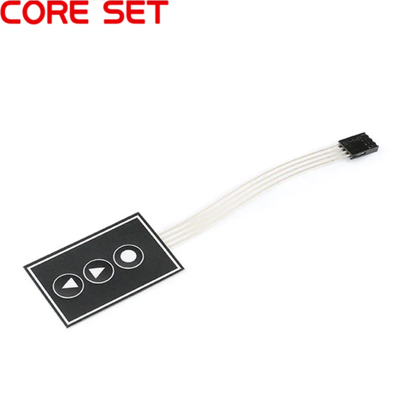 

10Pcs 1x3 Matrix Array 3Key Button Membrane Switch Keypad Keyboard Control Panel DIY Kit For Arduino 1*3 Keys
