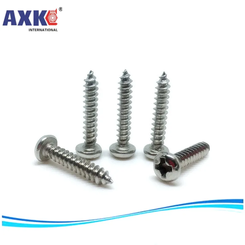 AXK 1000 шт PA никелирование Philips саморезы микровинты M1 M1.2 M1.4 M1.7 M2 M3 компьютерный винт маленькая круглая головка