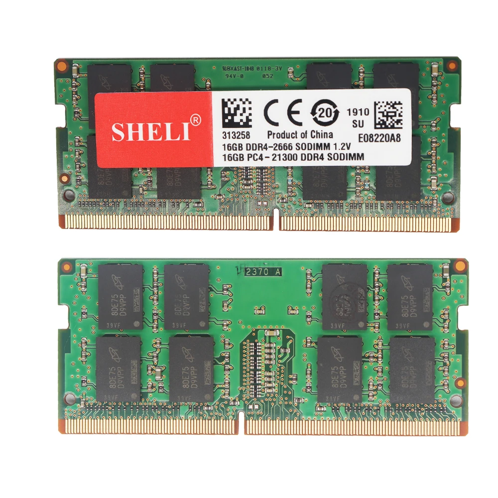 SHELI 16 Гб PC4-2666V DDR4-2666Mhz PC4-21300 260pin CL19 1,2 в SODIMM Оперативная память памяти ноутбука