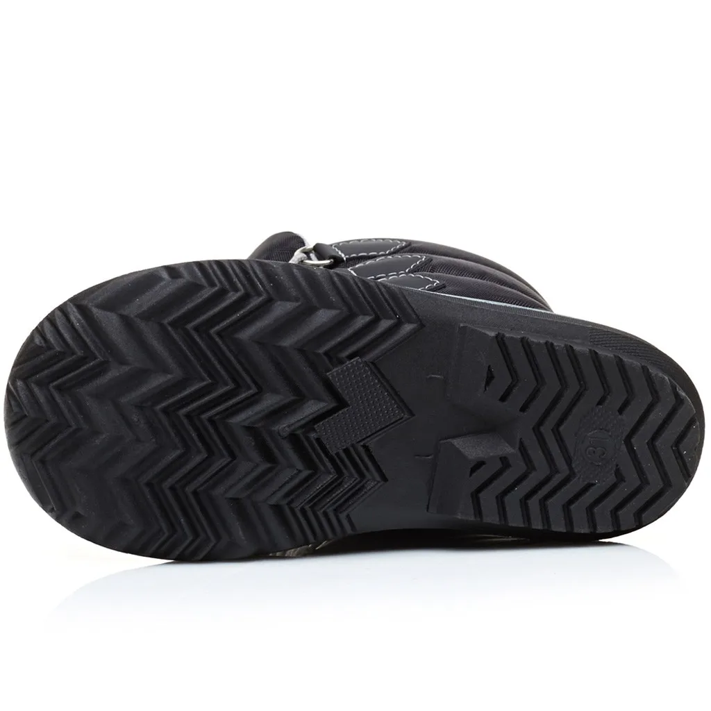 Детские зимние теплые ботинки плотные удобные зимние ботинки на шнуровке для мальчиков и девочек детская нейлоновая обувь на липучке