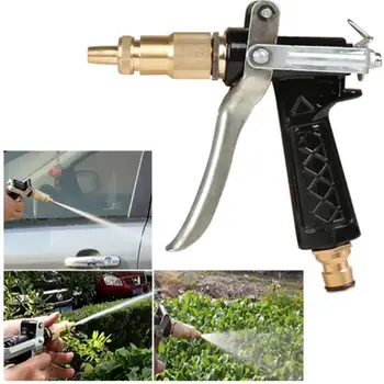 

Water Gun Sprayer Black Metal Convenient Nozzle Washing Gun Aluminium Alloy 15.5*14*2.5CM High Pressure Garden Watering Hose