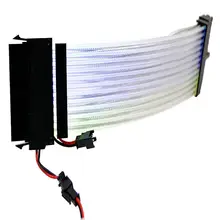 Радужный RGB удлинитель питания для 24Pin к материнской плате или 8Pin+ 8Pin GPU/кабель передачи для ПК компьютер ноутбук аксессуары