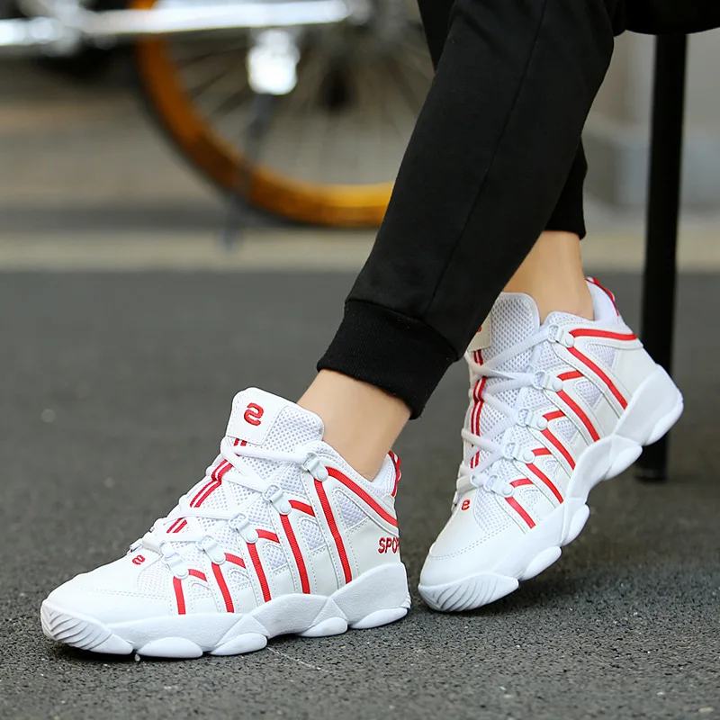 

Summer Teenager Middle And High School Students Hip Hop biao yan xie GIRL'S Mesh White Sports Shoes Men's Big Kid Basketball Ath
