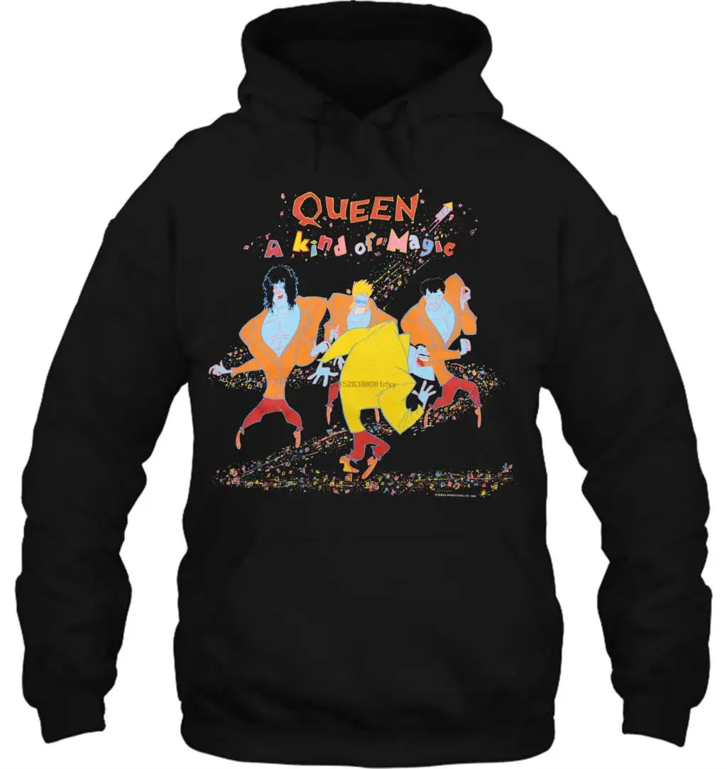 Мужская толстовка с капюшоном в винтажном стиле queen A kind Of Magic Tour 1986, модный стиль, женская уличная одежда
