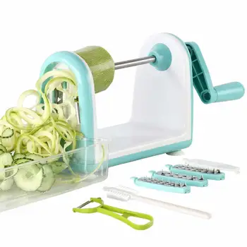 

Spiral Vegetable Spiralizer Round Mandoline Potato Slicer Julienne Grater Noodle Zucchini Maker Spaghetti Kitchen Accessories