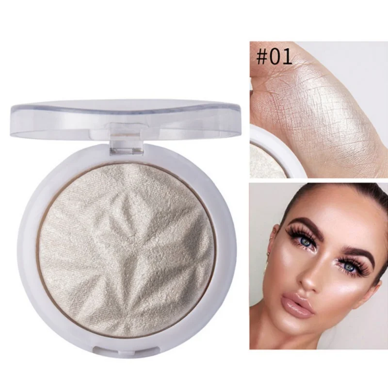 Хайлайтер для лица блестящая Татуировка iluminator maquillaje запеченная Алмазная пудра для лица светящийся Набор Высокая легкая основа для макияжа