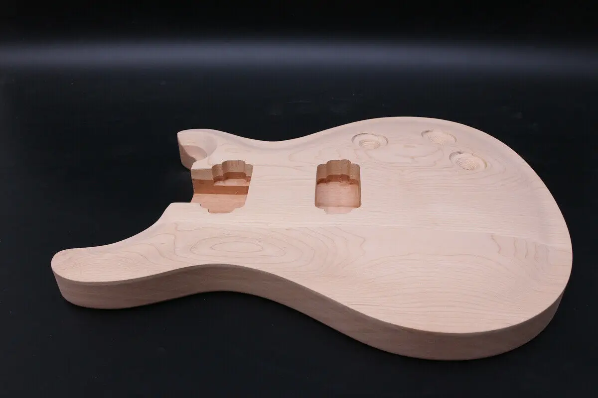 Незавершенная гитара Корпус из красного дерева клен DIY электрогитара гитарный