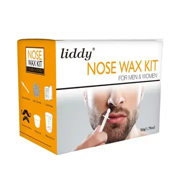 

50g Nose Hair Removal Scream Set No Strip Depilatory Waxing Beads Bikini For Nostril Hard Removal Bean Cleaning Wax Hair Pe N0J6