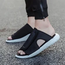 Мужские повседневные сандалии; Мужская трендовая Нескользящая пляжная обувь; Новинка; мужская обувь