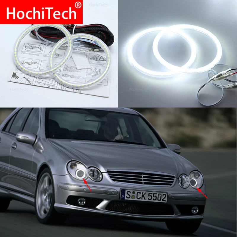 Для Mercedes Benz C-CLASS W203 C230 C240 C320 C55 C30 2001-2007 Smd комплект светодиодов глаза ангела