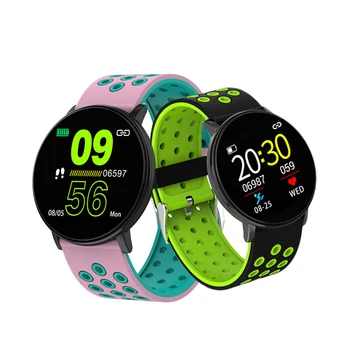 

W8 Sport Smart Watch Bracelet Round Bluetooths Waterproof Male Smartwatch Men Women Macaron color strap Fitness Tracker
