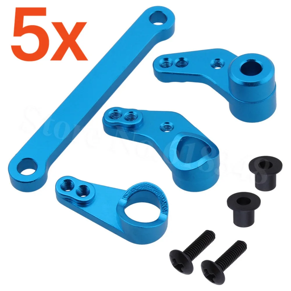 5 Sets Steering Servo Saver Complete 532007(Al.) For FS Racing 1/10 Monster Trcuk 53633 51806 FS538 10YW Buggy 53625 FS539 | Игрушки и