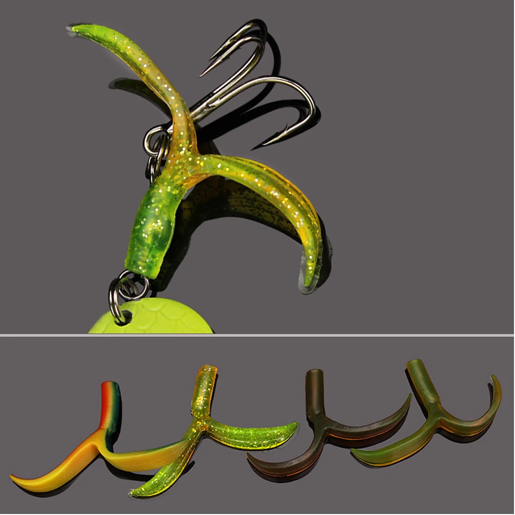 5pcs V Shape Replacement Tail for Fishing Lures Jig Spinner Baits Spoons | Спорт и развлечения