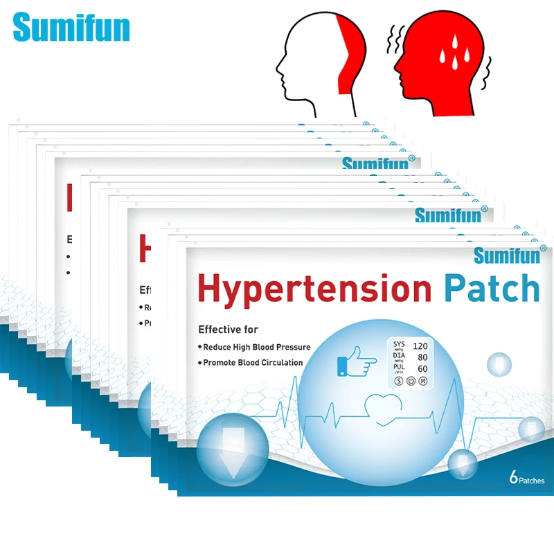 Sumifun 120 шт/20 пакетиков анти-гипертония пластырь китайские травяные лекарства