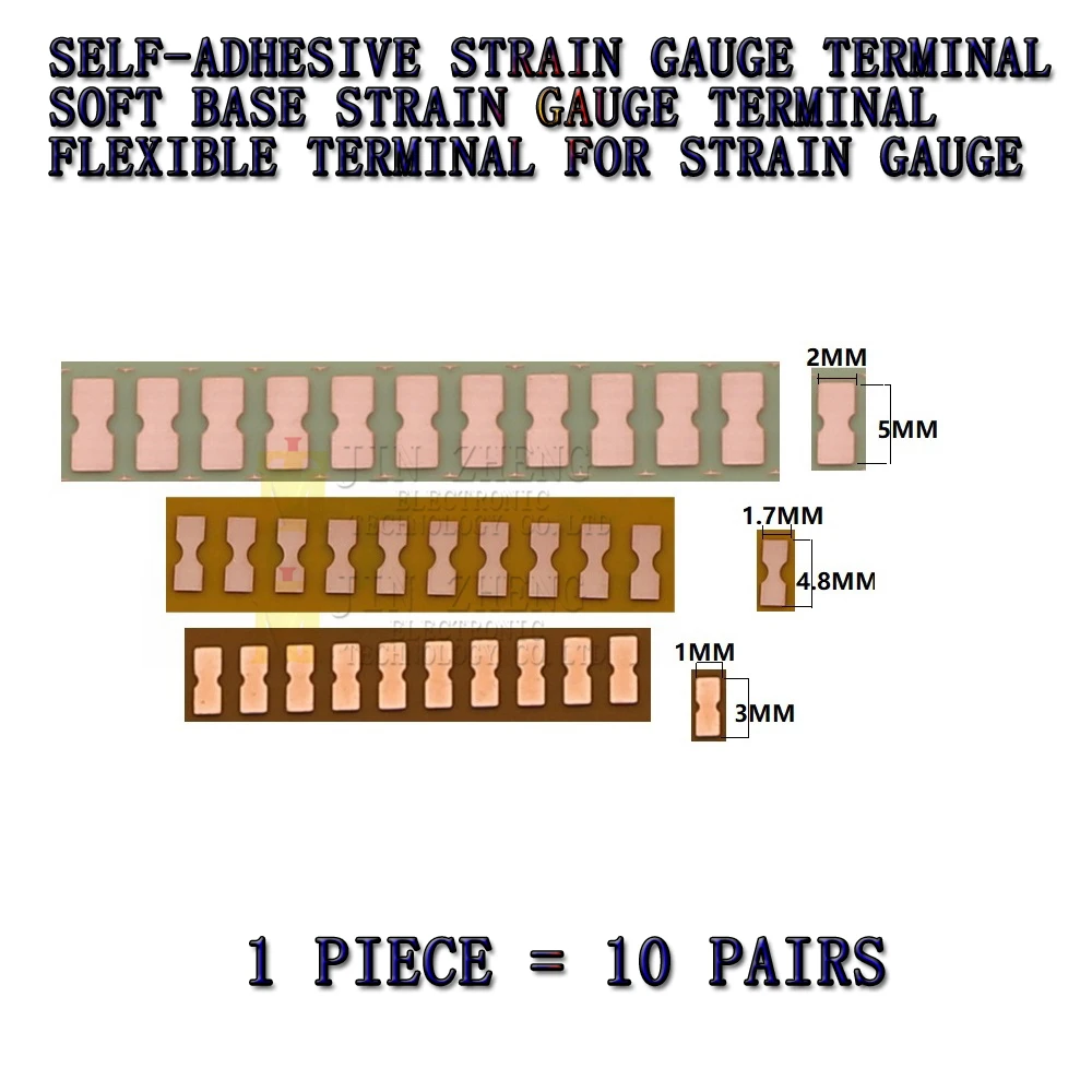 Strain gauge wiring terminal strain gauge accessories Self adhesive type Gum base material PCBboard large small size 10pairs cable connector assembly