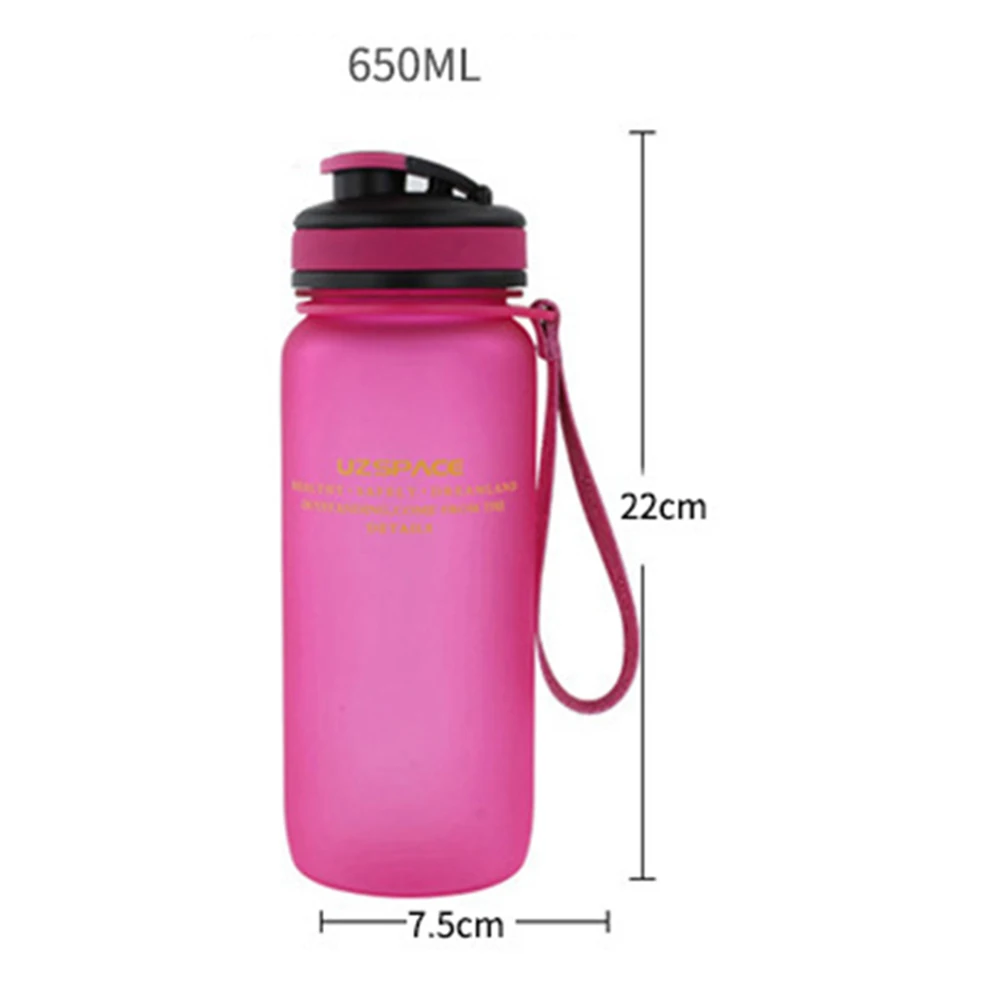 650 мл 1000 мл Uzspace Спортивная бутылка для воды портативный туристический лагерь пластиковый чайник