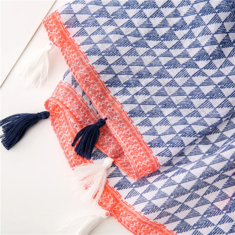 Designer knitted spring winter women scarf warm Cotton linen scarves shawls luxury brand neck bandana pashmina lady wrap