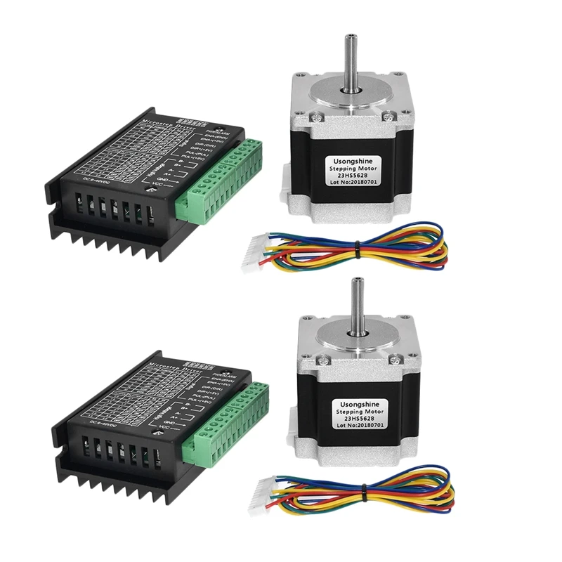 Nema 23 23HS5628 шаговый двигатель 57 2.8A с TB6600 драйвер NEMA17 для ЧПУ и 3D части