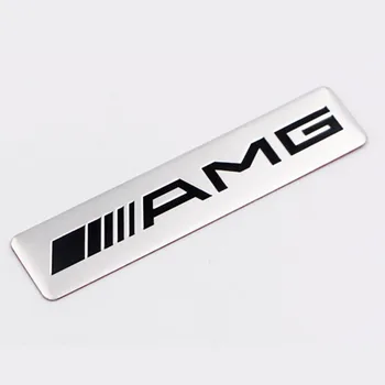 

1pcs aluminum car body sticker car badge decoration labeling for Mercedes benz AMG w204 w203 w212 w211 w124 w210 CLG car styling