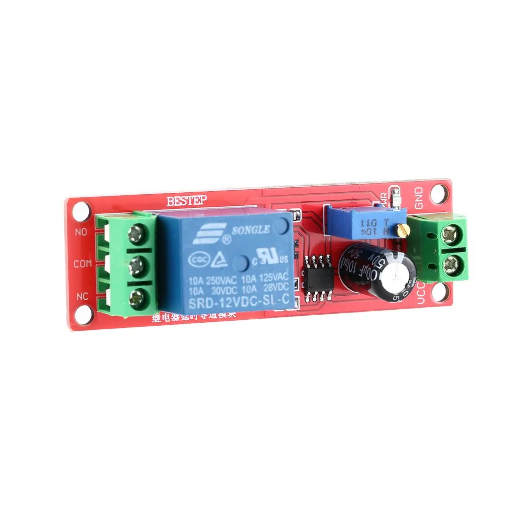 12V Регулируемый переключатель, реле задержки времени модуль реле времени, для автомобиля, для электронного оборудования