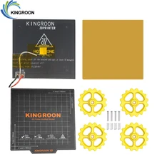 KingRoon-placa exclusiva de cama caliente de 24V, módulo de nivelación de almohadilla de hoja magnética azul para impresoras 3D KP3S, 1 Juego