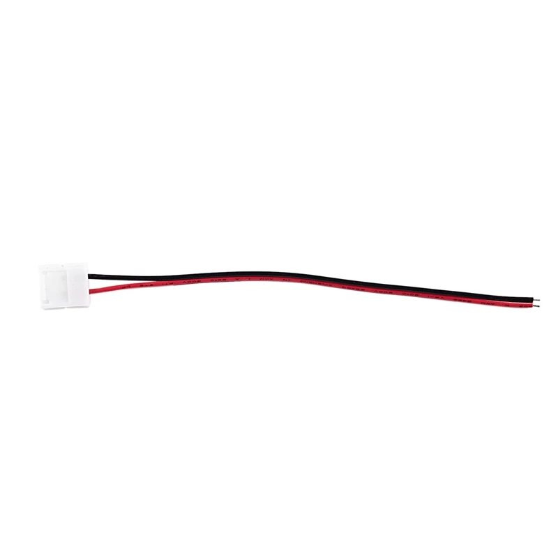 

NEW 2-Pins Power Connector Adaptor For Led Strip Wire 3528/5050 With PCB Ribbon Size: 10mm, 1 pcs