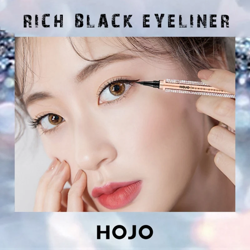 Hot Waterproof Sweatproof Star Diamond Eyeliner Smudge-proof Long-lasting Easy To Use Liquid Eye liner Makeup
