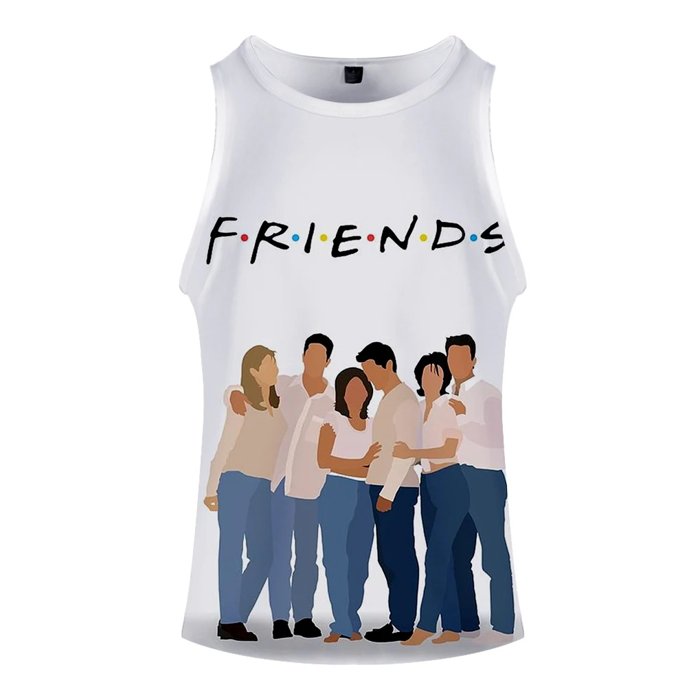 Tv Friends майка с 3d принтом модные друзья Баскетбол хипстер удобные летние o-образным вырезом без рукавов для мужчин/женщин