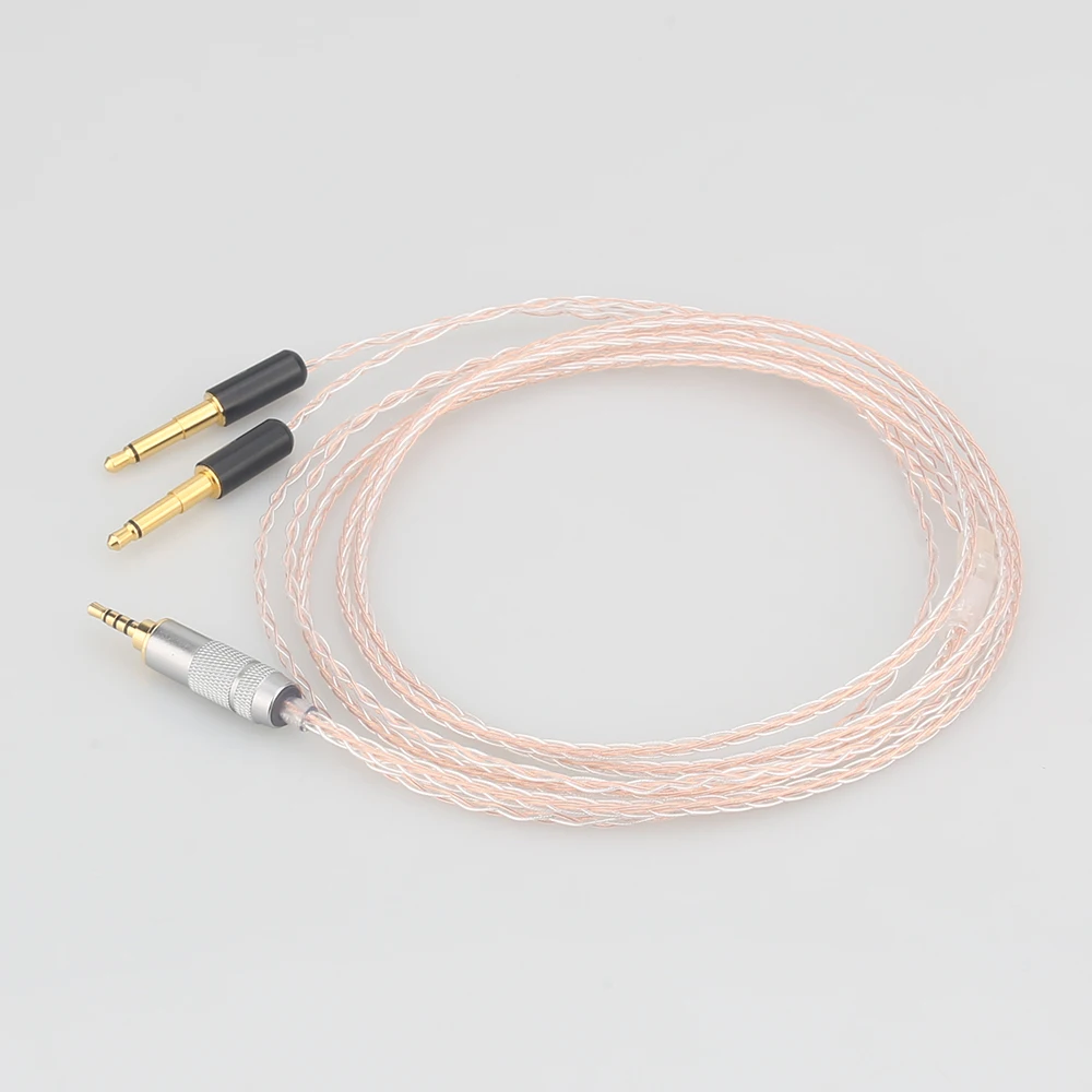 8cores Replacement Headphones Cable Audio Upgrade Cable For Meze 99 Classics Focal Elear Headphones
