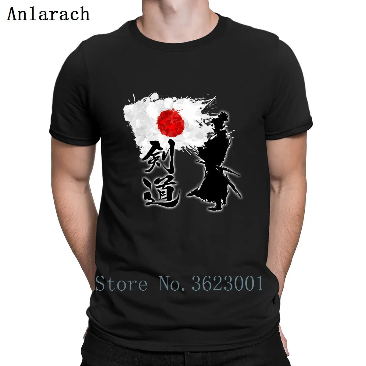 Футболка с японским принтом Kanji Samurai Kendo The Way Of Sword Размеры S-Xxxl | Мужская одежда