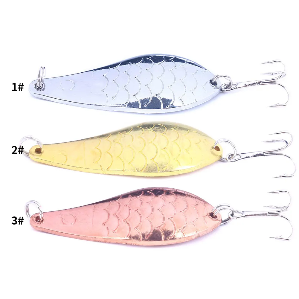 Fishing spoon silver/Gold Copper Spoon Fishing Lure 20g Metal Jig  Artificial Bait Hard Jigging Saltwater Sea Tackle - AliExpress