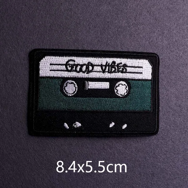 Hip-hop Rock/Music Patch Iron On Patches For Clothing Thermoadhesive Patches On Clothes Embroidery Patch Punk Joker Stickers PE6883CT