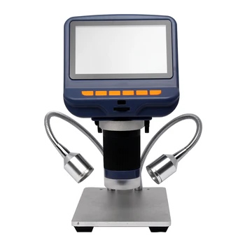 

LCD Digital USB Microscope with 1080P 10X-220X Magnification Zoom Adjustable Light Camera Video Recorder for Phone Repair Tool