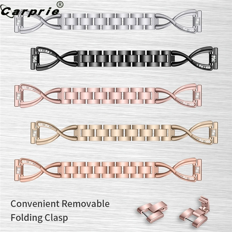 CARPRIE, Модный женский браслет со стразами и кристаллами, сменный ремешок для девушек, ремешок с ремешком для Fitbit Versa Lite 907
