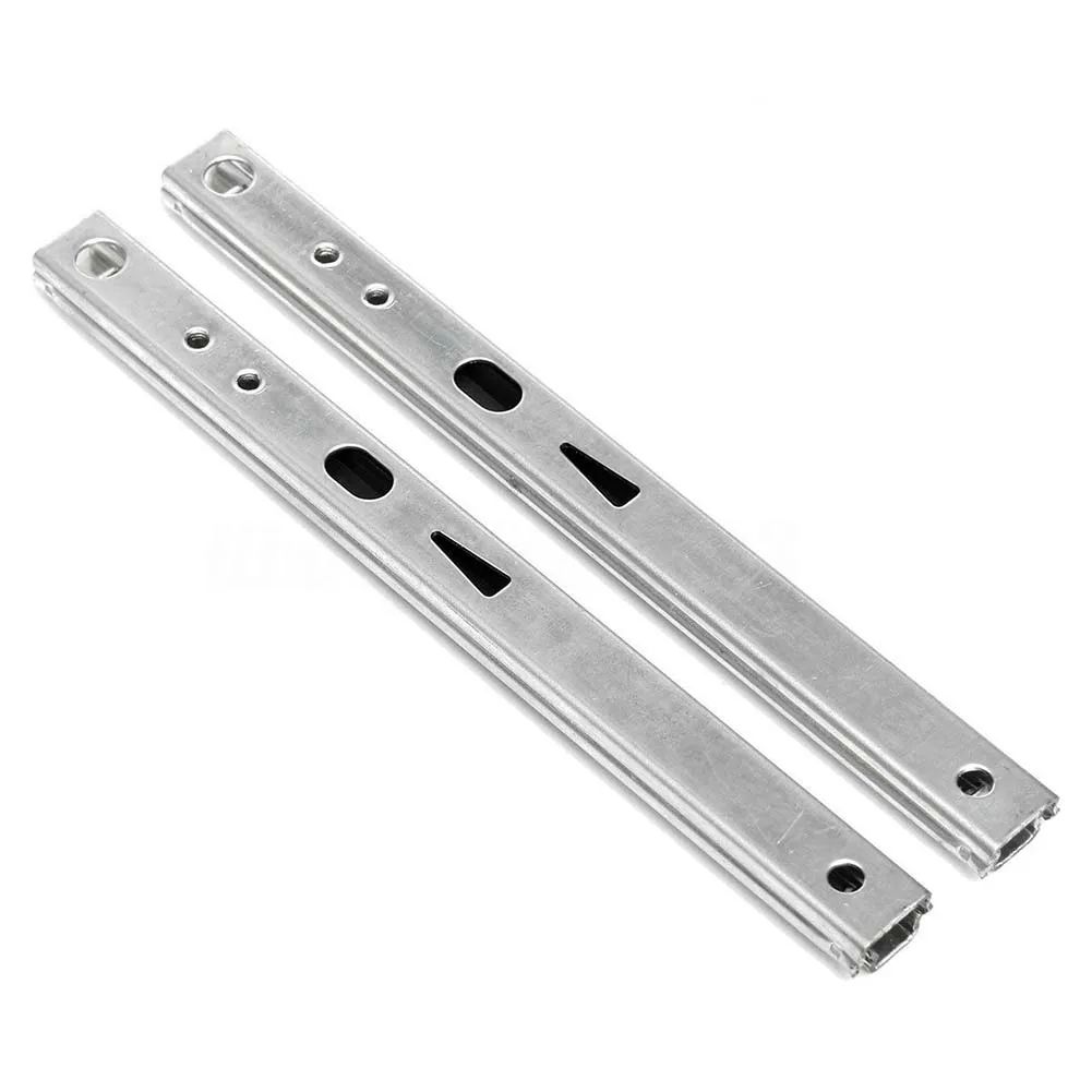 

Micro Drawer slide Ball Guide Two Sections 17mm Wide Steel Fold Drawer Steel Ball Rail Slide Furniture Hardware Fittings #0914