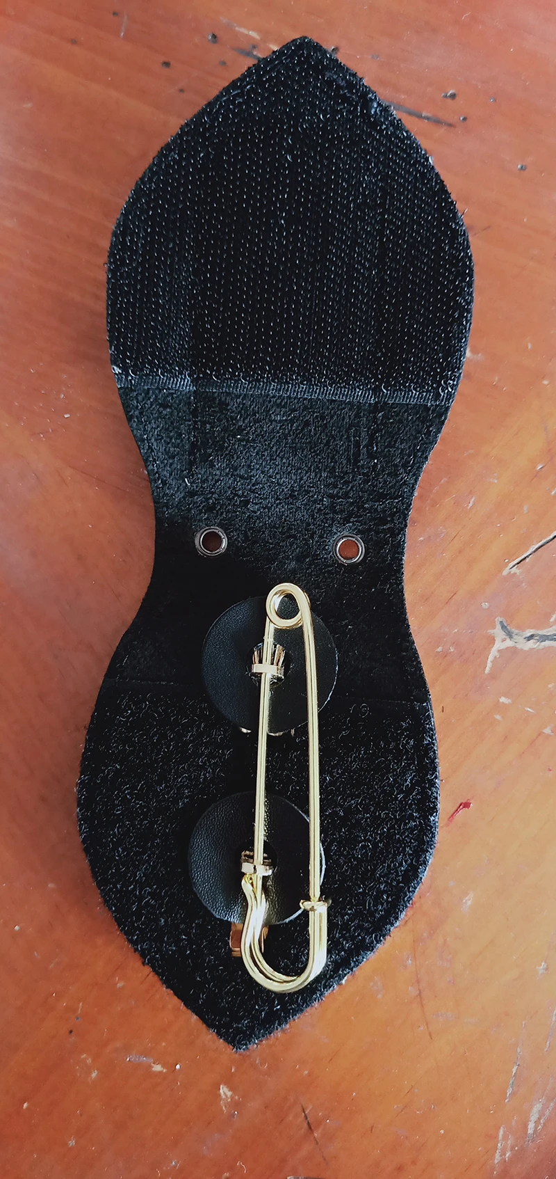 Классический синий Окс, детектива, ltant-ReplicaTV/фильм Prop pin Back с зажимом для ремня кожаный держатель и ожерелье