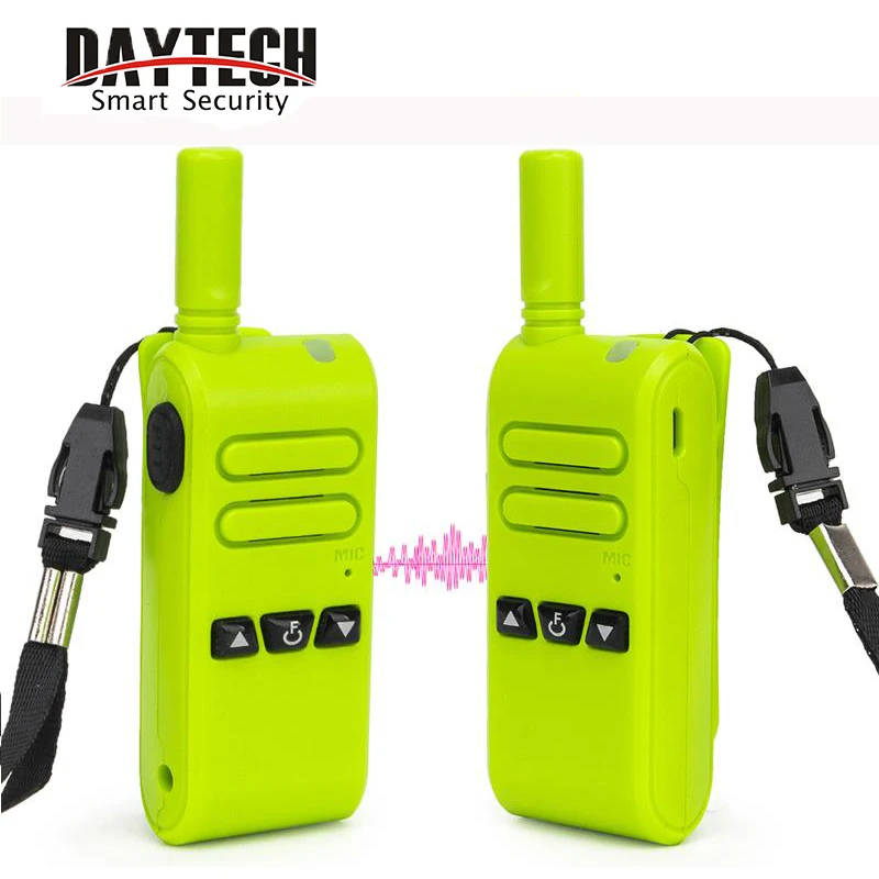 

DAYTECH Mini Walkie Talkie Two Way Radio Communicator PTT Rechargeable Walkie Talkies UHF Frequency for Service SystemWT05