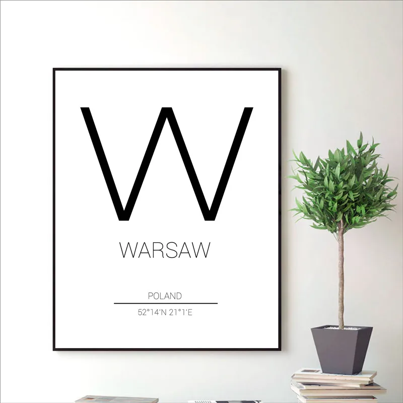 Poland-Warsaw-City-Map-Canvas-Painting-Posters-And-Prints-Wall-Art-Pictures-For-Poles-Living-Room (4)