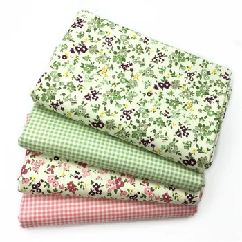 

Cotton Twill Fabric Cotton Green Small Floral fabric for Hand Bedding Quilt Cotton material