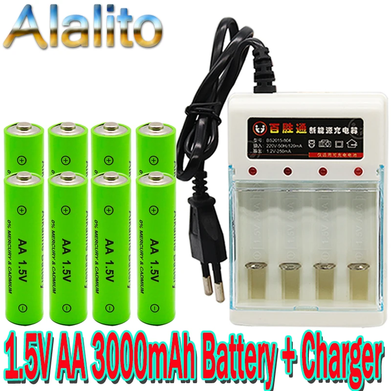 AA Battery 3000 1.5V Quanlity Rechargeable Battery AA 3000mAh NI MH 1