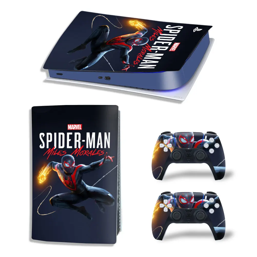 Marvel Star Wars PS5 Digital Edition Skin Sticker Decal Cover for PlayStation 5 Console and 2 Controllers PS5 Skin Sticker Vinyl 