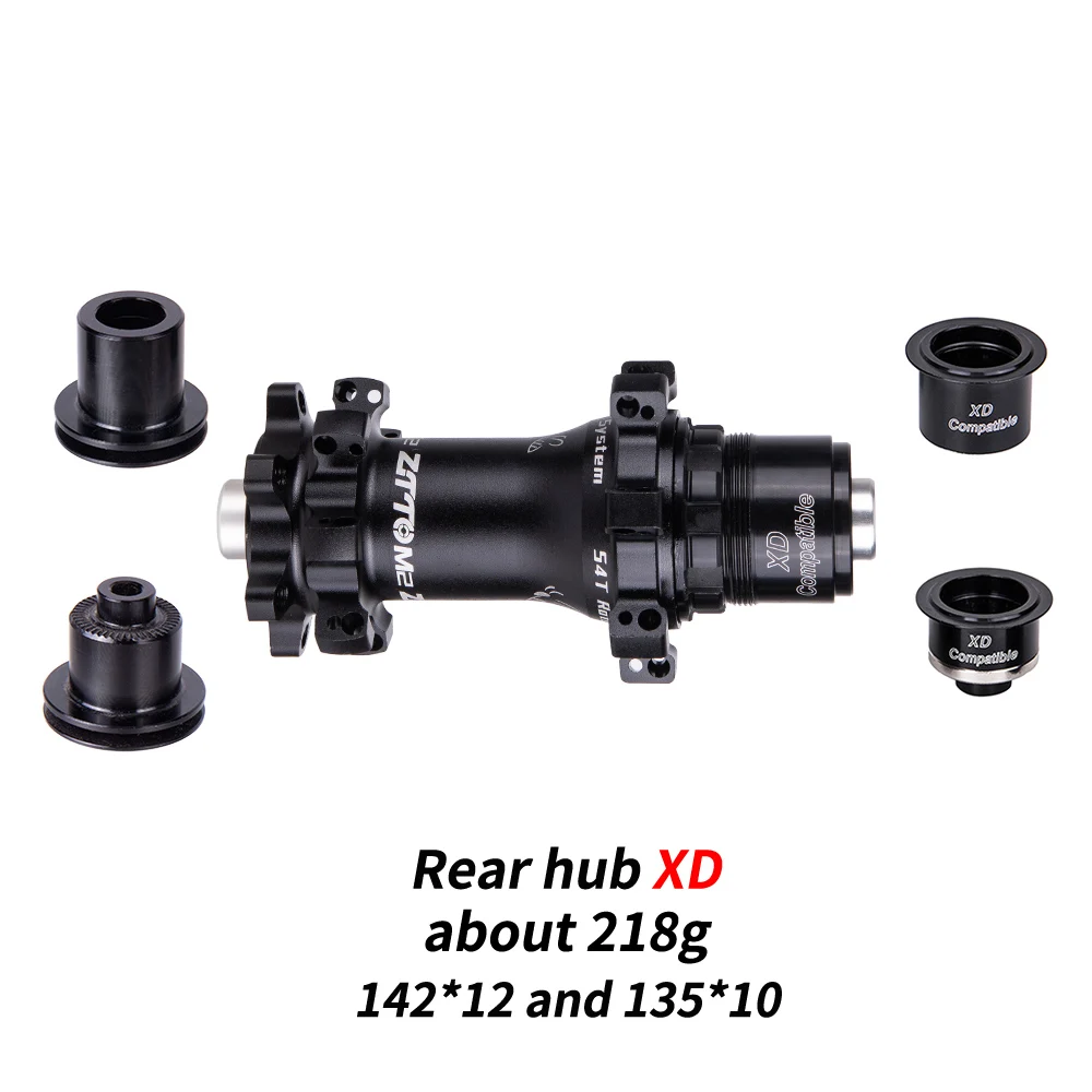 M2 28 отверстие MTB концентратор Straightpull концентратор Сверхлегкий микро сплайн ядро 54 Т трещотка HG XD для 12 Скоростей QR через ось 28h велосипедные концентраторы - Цвет: M2 Rear hub XD