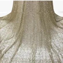 Ширина 130 см горячая штамповка KPOP блестка клетчатый узор Тюль Ткань для DIY свадебное платье камзол декор блесток ткань