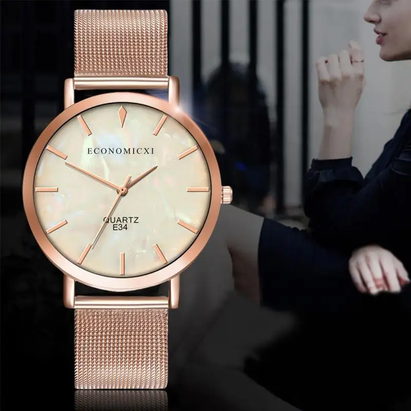 

Women Hook Buckle Creative Colorful Dial Watch Hot Sale Luxury Ladies Stainless Steel Quartz Watches Gift Clock Relogio Feminino