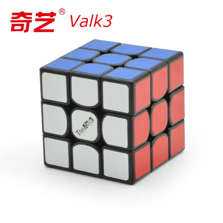 QIYI Valk3 волшебный кубик Мини Размер 3х3 профессиональные скоростные кубики Mofangge соревнования кубики Игрушка Головоломка Valk 3 Волшебные кубики - Цвет: Black Magnetic