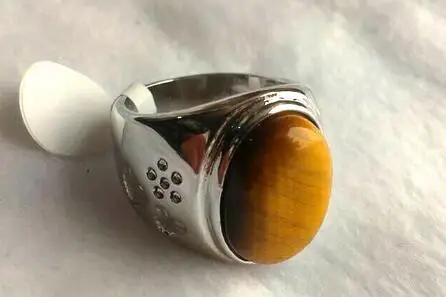 

new listed men natural tigers eye stone size 8,9,10,11 gift fashion Ring